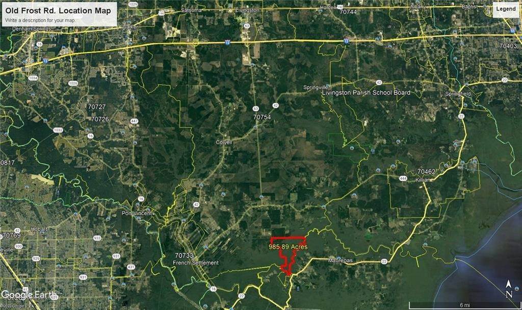 2. Land for Sale at OLD FROST Road OLD FROST Road Livingston, Louisiana 70754 United States