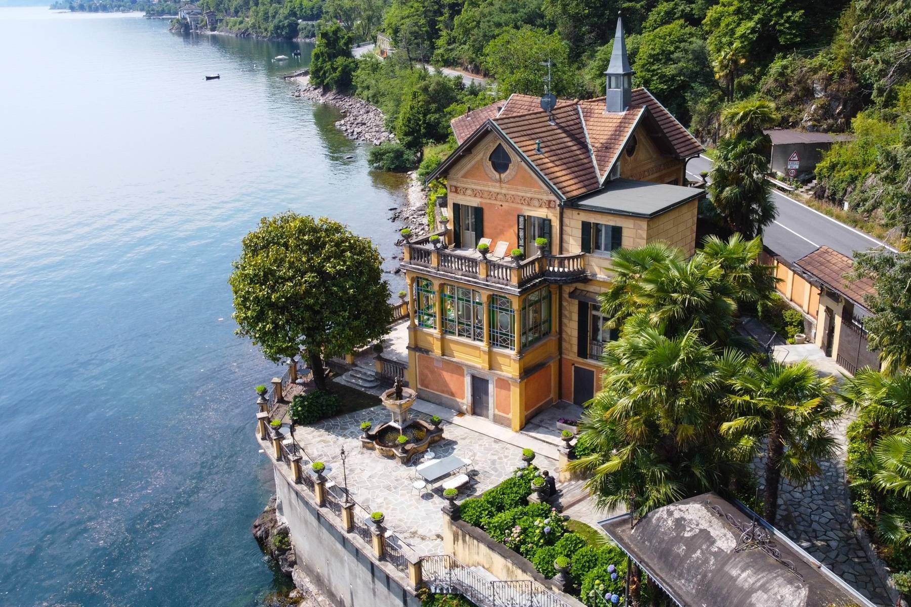 Single Family Homes for Sale at Exclusive villa facing Lake Maggiore Cannobio, Verbania Italy